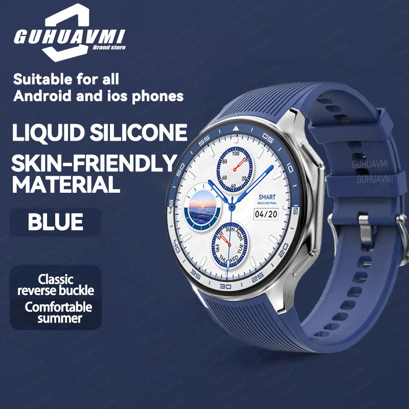 2024New for Huawei iOS Watch x High-end Business Watch 4G veľkého pamäťového albumu Video Player Player Smartwatch Men Sports Fitness náramok