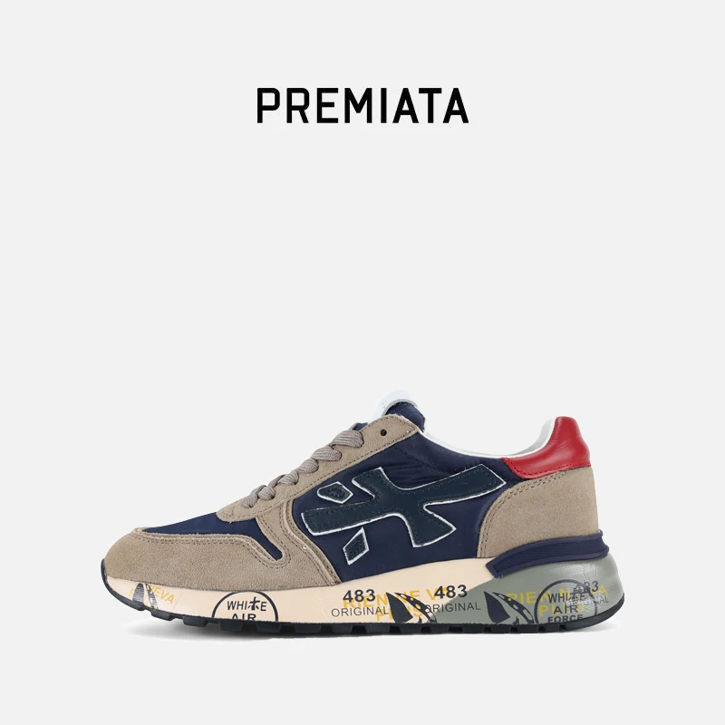 2024Premiata pánska značka móda módny výklenok voľný čas jednoduchý nízko rezaný plochý trend trend Joker Outdoor Retro šnurovacie tenisky.