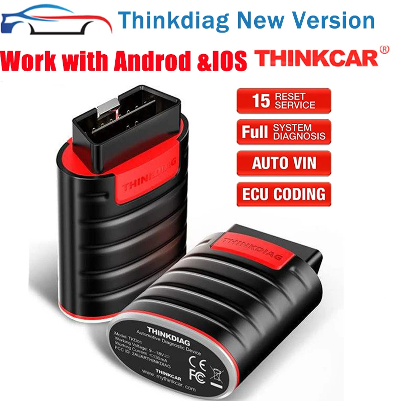 2024Thinkcar ThinkDiag Nová verzia auta Intelligent Diagnostický nástroj TPMS SAS DPF Oil Reset Services OBD2 SKENER Automatické kódové čítanie