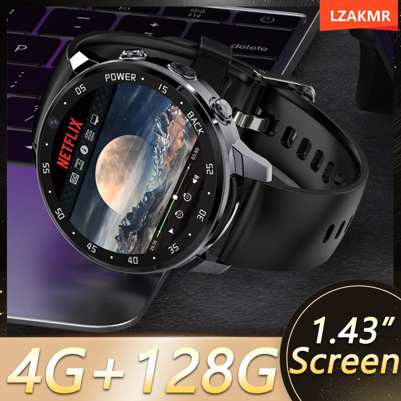2025 128G A3 Globálna verzia 4G Net SmartWatch Android OS 800 mAh batéria 1,43 