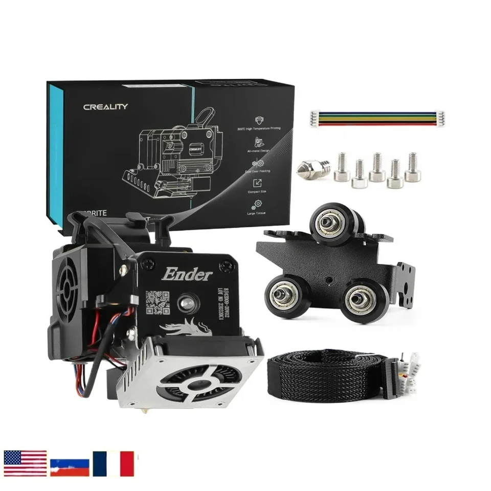 2025 3D štandardný extrudér / sprite Extruder Pro Kit pre ender 3 S1 / Ender-3 V2 Ender-3 Pro Ender-3max Dual Gear Direct Direct
