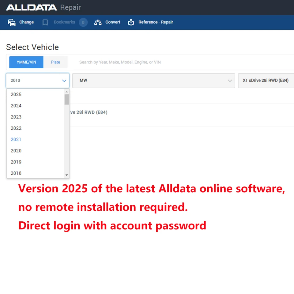 2025 Alldata Auto Data Automatické údaje Všetky Databáza softvéru na opravu údajov pre diagnostiku Service Service PC Android Phone