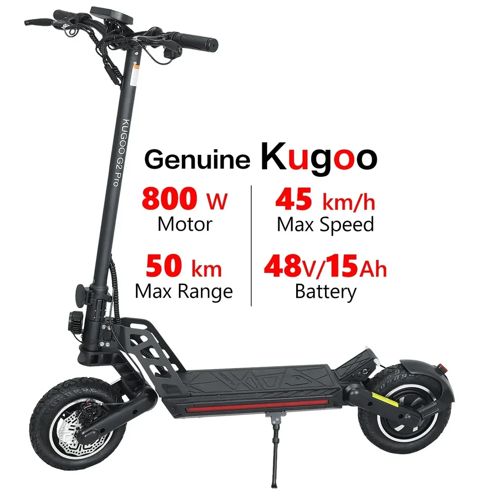 2025 Elektrický skúter LED KUGOO G2 PRO 800W 48V15AH ESOCOCOTER MAX SPEFT 45 km/h max