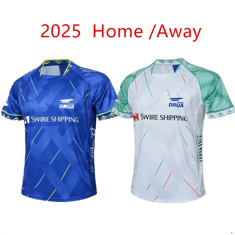 2025 Fidžijský Drua Super Rugby Home / Away / Training Jersey - Veľkosť mužov: S -5XL （Číslo názvu tlače）