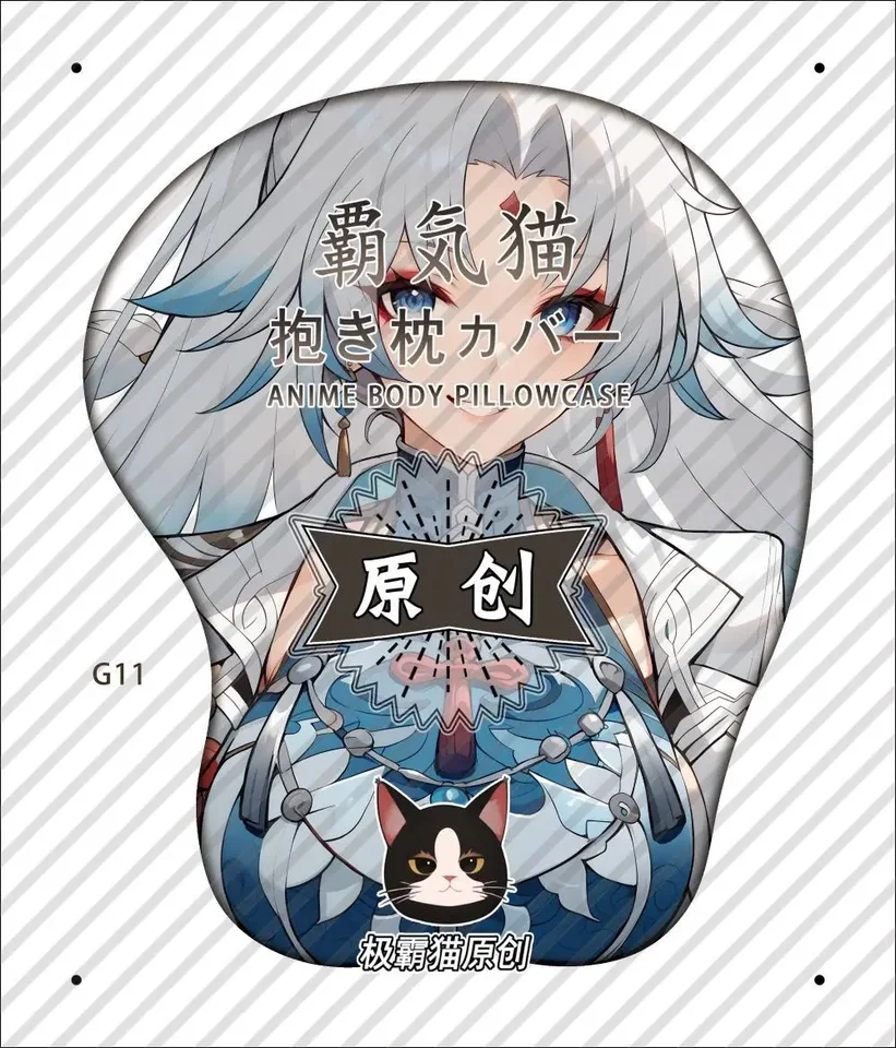 2025 Game Honkai: Star Rail Feixiao Anime Silikone Mouse Pad Cosplay 3D Soft Gel Gift Gift Hot Play Mat REST REST REST REST PAD DARČEK