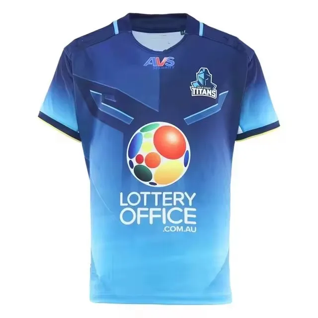 2025 Gold Coast Titans Pánske Rugby Jersey Veľkosť: S-5XL (Tlač názvu a číslo)