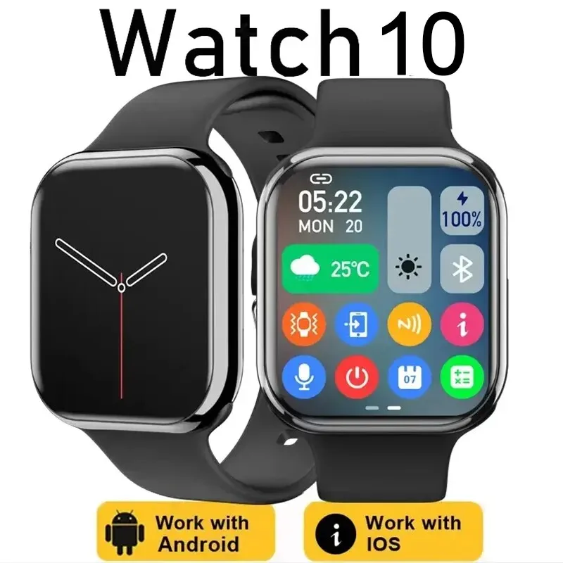 2025 hodinky 9 inteligentné hodinky Men Telesná teplota BT zavolajte NFC Vždy na displeji GPS Sport Watches Women Smartwatch pre Apple Android