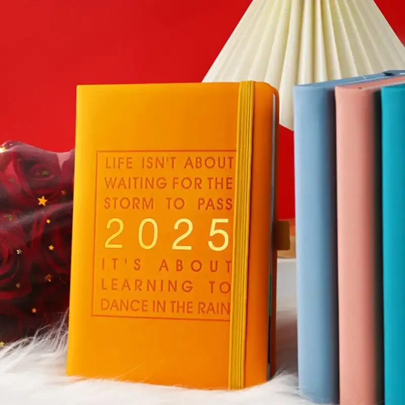 2025 Jeden deň jedna stránka Denný plánovač 12 mesiacov A5 Program Notebook týždenný plán riadenia času Denník Poznámkový blok