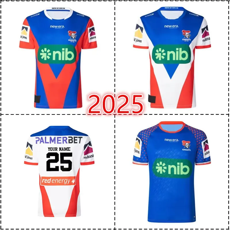 2025 Knights Home / Away / Traint / Shorts Pánsky ragby dres - Veľkosť mužov: S -5XL （Vytlačte si vlastné meno číslo）