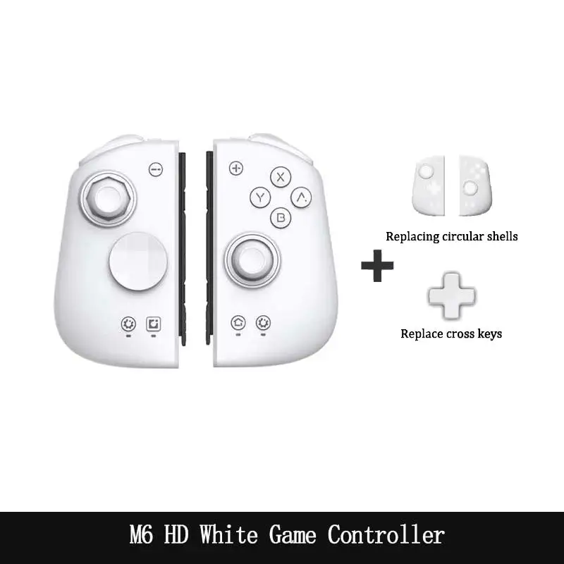 2025 M6S Gemini 2 Gamepad Console pre Nintendo Switch Joy-Con Grip Grip Grip Bluetooth Wireless Controller for Switch OLED