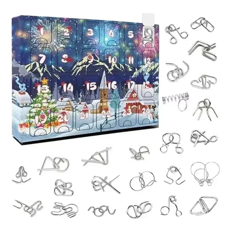 2025 Metal Puzzle Toy Advent Calendar Kit