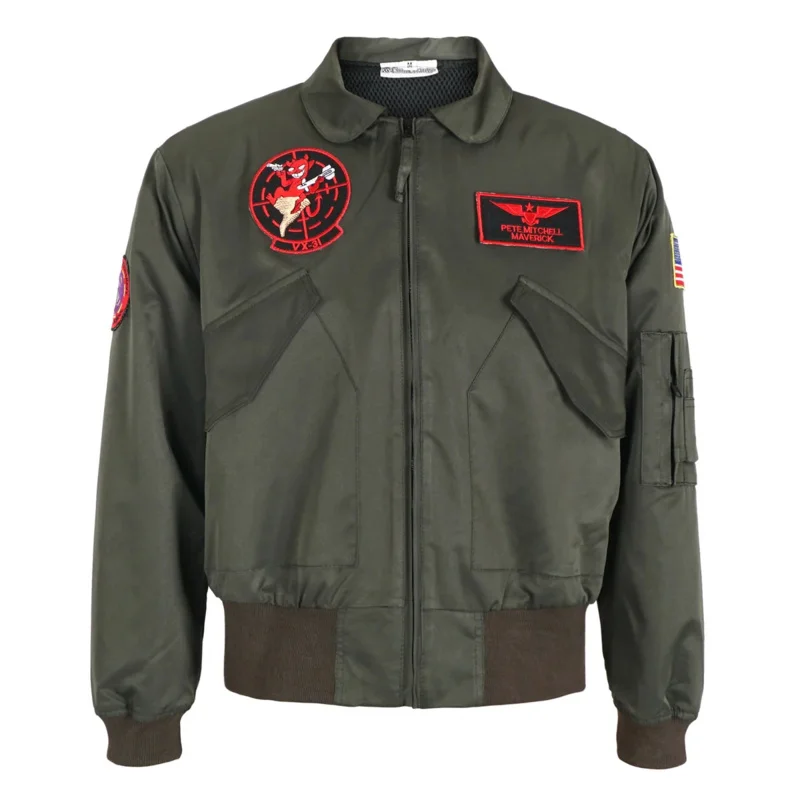 2025 Newtop Gun Maverick Bomber Cosplay Pilot kostýmové bundy zipsové bundy AA