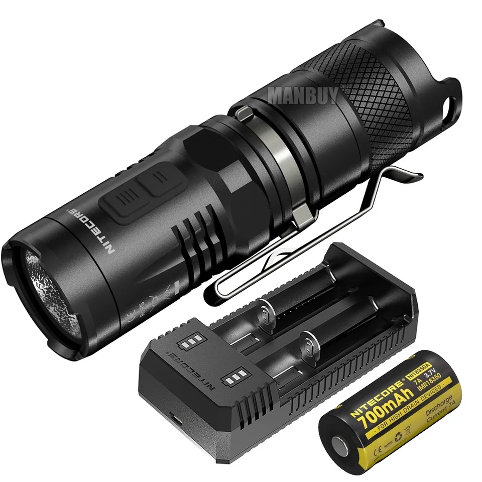 2025 NITECore MT10C + nabíjačka USB + Nabíjateľná batéria 920 LMS Cree LED prenosná prenosná baterka pre vonkajšiu kempingovú turistiku