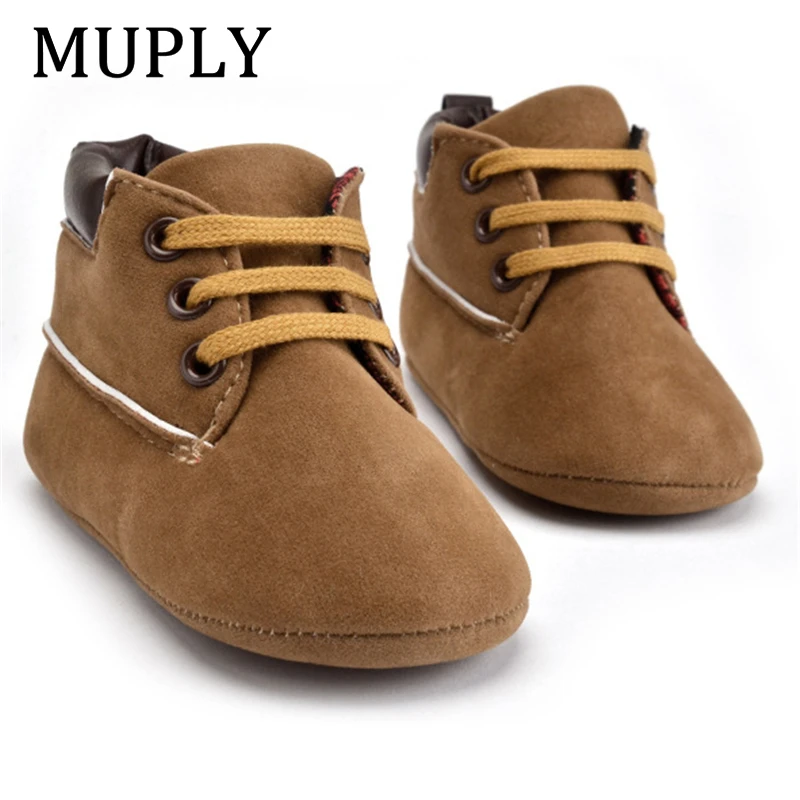2025 Nové jarné / jesenné dieťa Dieťa chlapče Soft Sole Pu Leather First Walkers Crib Shoes 0-18 mesiac