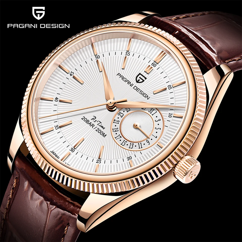 2025 Nový pagani dizajn 40 mm Pánske kremenné hodinky Top značka Sapphire Glass Watches 200 me