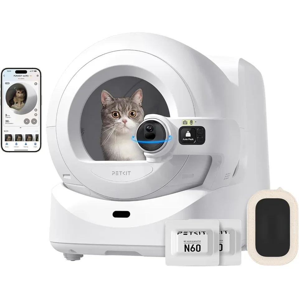 2025 Nový Purobot Ultra Papaging a AI-poháňané fotoaparát automatické mačacie podstielky, 5G WiFi samovysprávanie mačacieho podstielky