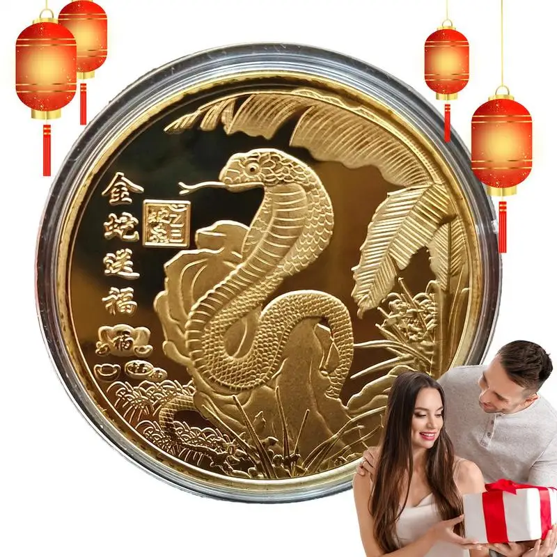 2025 Nový rok hada pamätníka mince vynikajúce pamätné mince zberateľné zberateľské hady mince retro mince