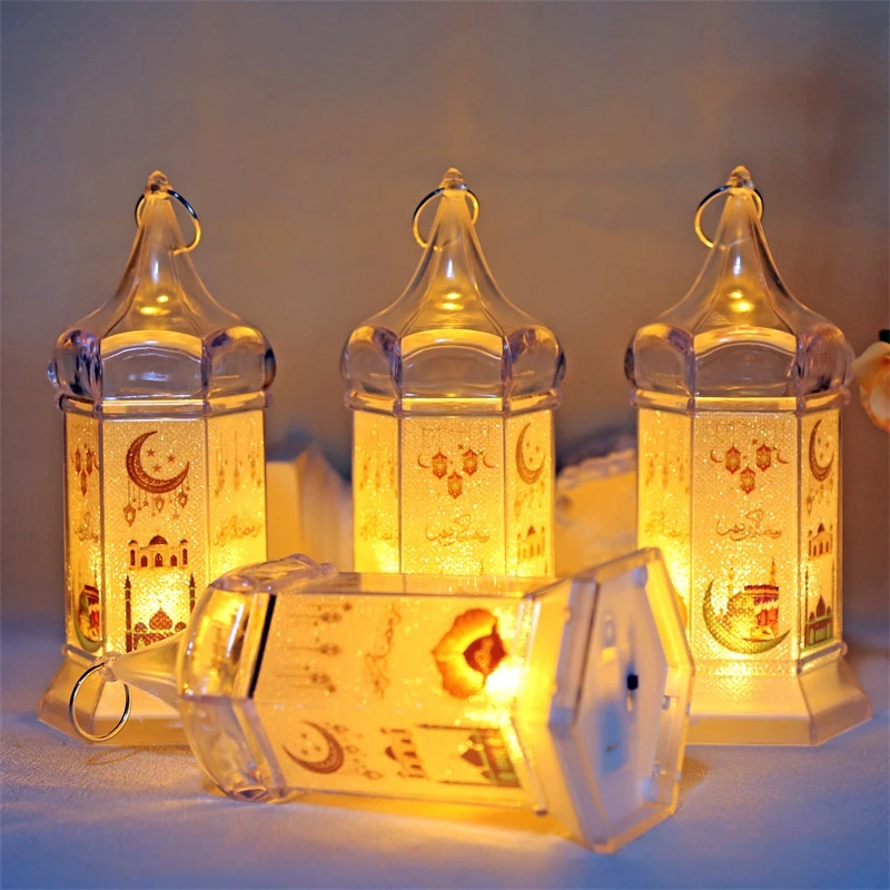 2025 Ramadánska lampa LED lampa Ramadan Nočné svetlo LED Nočné svetlo Eid Mubarak Spálňa Dekorácie Light Ornament Moslimské večierky Doplnok