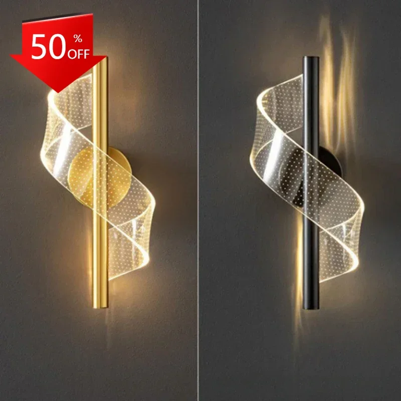 2025 Svetlo luxusná spálňa nočná močová lampa Minimalistická nordická obývacia izba domáci dizajnér umelecká koridor schodisko pozadie stena l