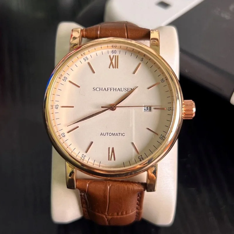 2025 Vysoko kvalitná elegancia vynikajúca plne automatické mechanické hnutie Dentleman Luxury Business Men's Watch