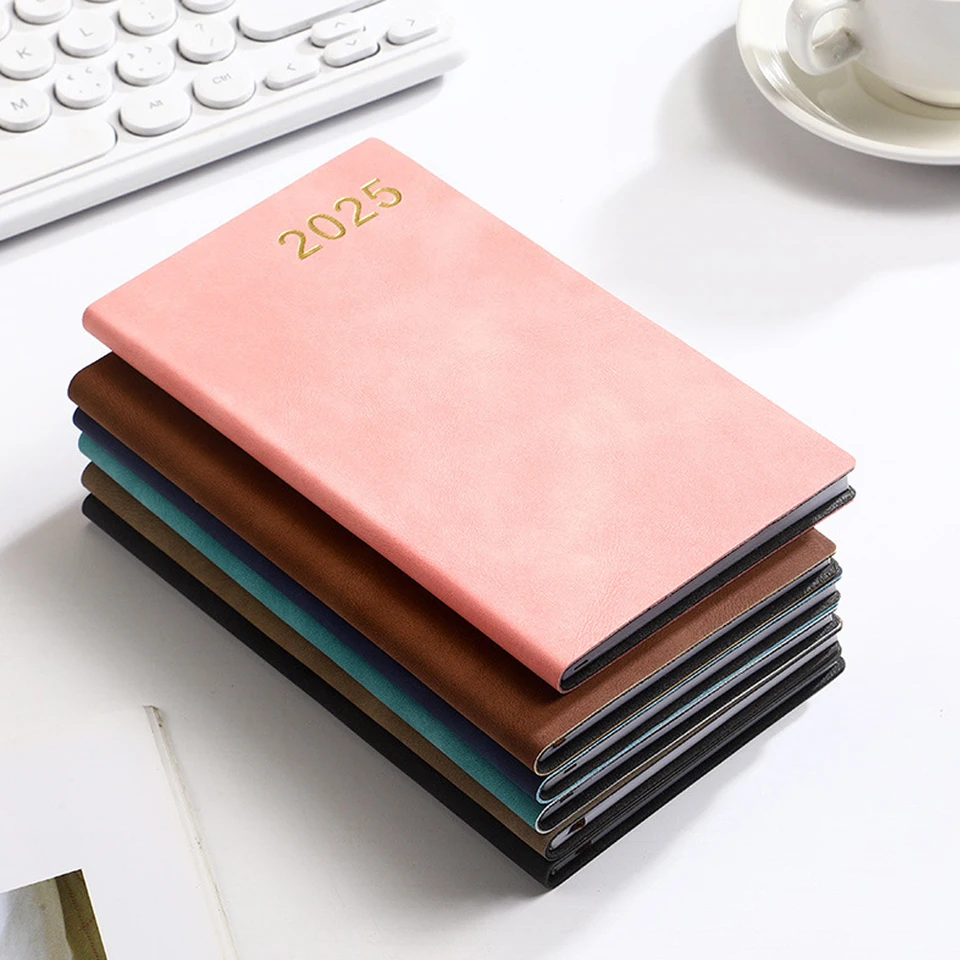 2025 Časová os A6 Planner Notebook Denný plánovač Časový plán Prenosný PU Soft Cover Agenda Pracovná doba riadenia Efektívnosť Poznámky