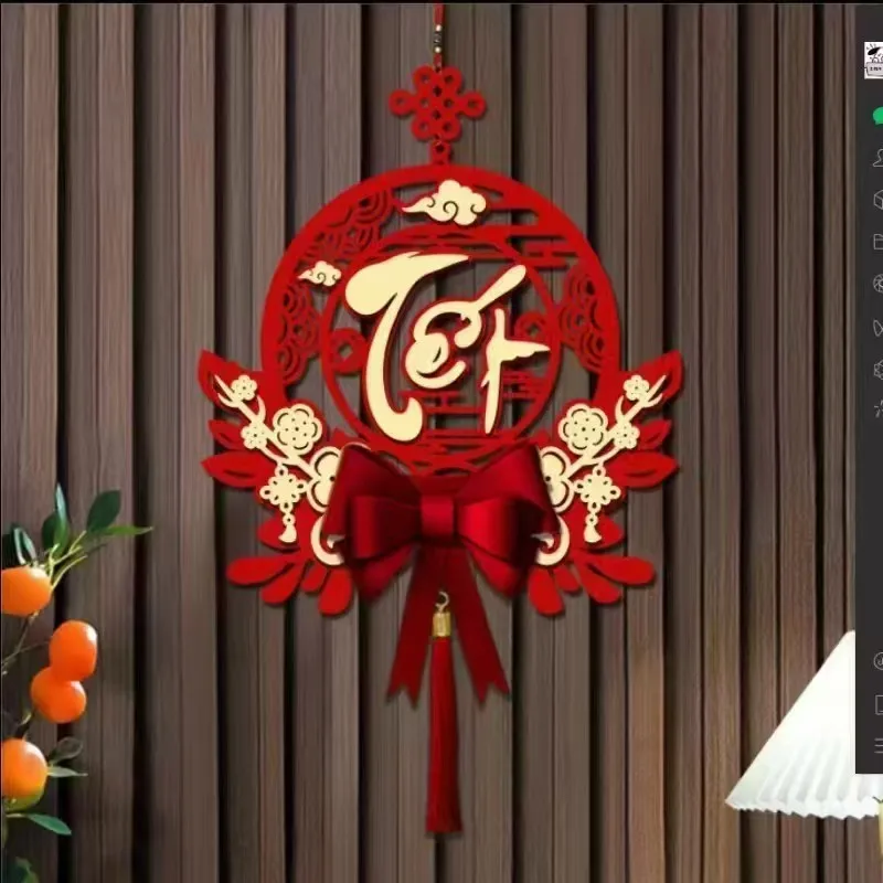 2025 Čínsky novoročný hadový dekorácie vietnamese visiaci ornament Spring Festival Decor Decor Tradičný lunárny nový rok dekor