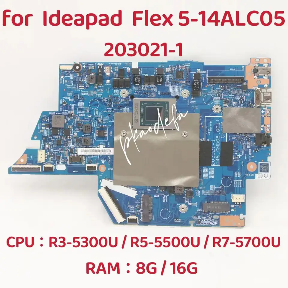 203021-1 HEACBOARD pre IdeaPad Flex 5-14ALC05 Základná doska CPU: R3-5300U R5-5500U R7-5700U AMD RAM: 8 GB/16 GB FRU: 5B21B84990