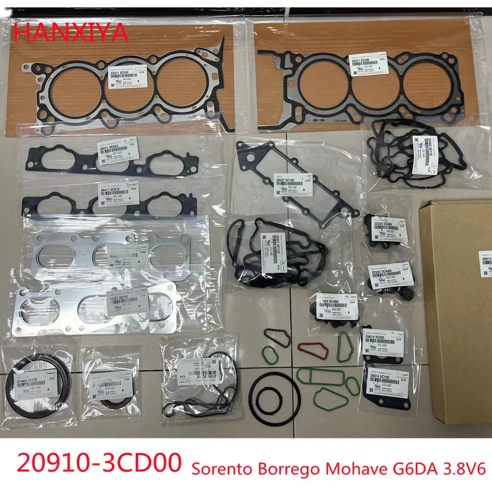 209103CD00 Úplne nové originálne súpravy na prestavbu motora Plné tesnenie pre Hyundai Kia Sorento Borrego Mohave 2009 G6da 3,8 V6
