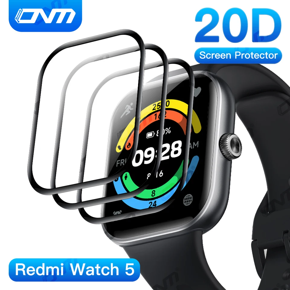 20D chránič obrazovky pre Xiaomi Redmi Watch 5 Anti-Scratch Film Plné pokrytie Ultra-HD Protective Film (nie sklo) Príslušenstvo