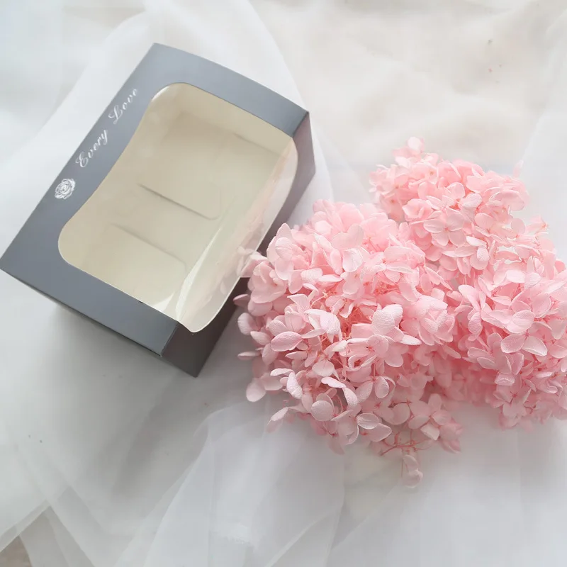 20g/box Vysoko kvalitná konzervovaná Anna Hydrangea Flower Nature Flower Head pre kutilstvo darčekové box