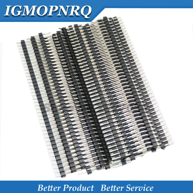 20ks 40 PIN 1X40 Single Row Male Breakble PIN Conektor Connector Strip 2,54 mm nový