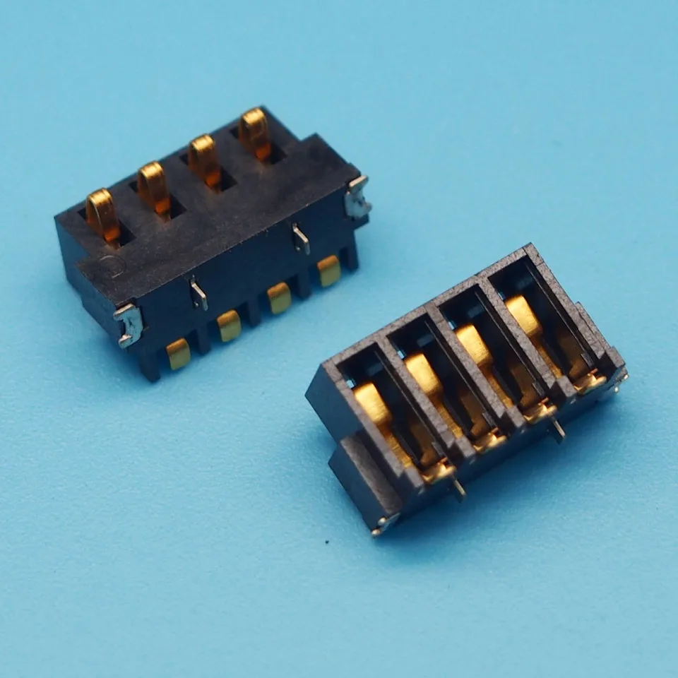 20ks 4pin držiak batérie 6,5 mm výška 2,5 konektor batérie bočného tlaku