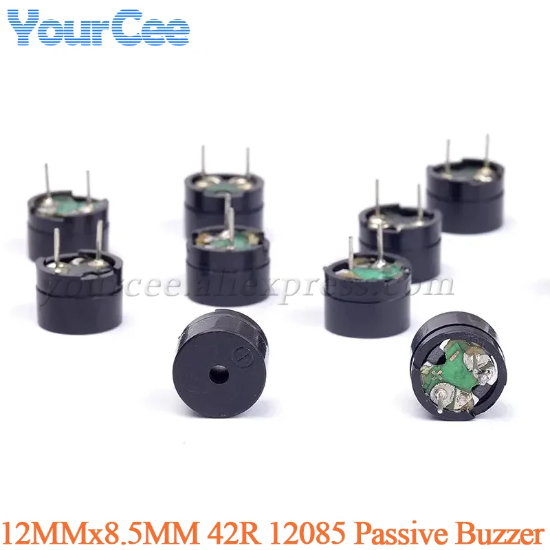 20ks/5ks 12085 Pasívny bzučiak 12mx8,5 mm 42r 42OHM Resistance 2KHz 3V 5V 9V 12V V bežnom používaní mini piezo bzučiaky pre Arduino
