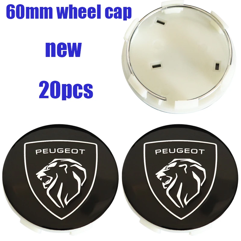 20ks 60 mm nové logo 3D Empl Empl Empl Center Center Cap Cap Automatický ráfik Oprava prachovo odolných odznakov STYLING STYLING Príslušenstvo