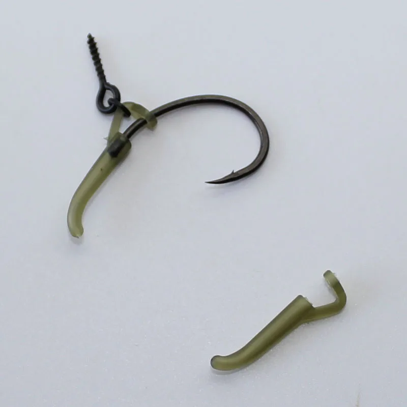 20ks Carp Rybárske príslušenstvo Gumový hákový rukáv Line Zarovnávač maskovacia farebná terminál Fishing Runn Runn Hair Rage Swivel Ronnie