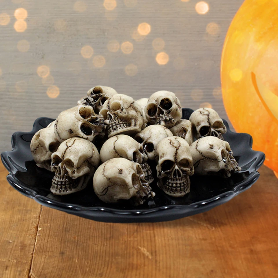 20ks dekoratívny kostrový model zberateľný Halloween Miniatúrne lebky Festival festival téma krajina záhradná záhrada Výzdoba rastlín