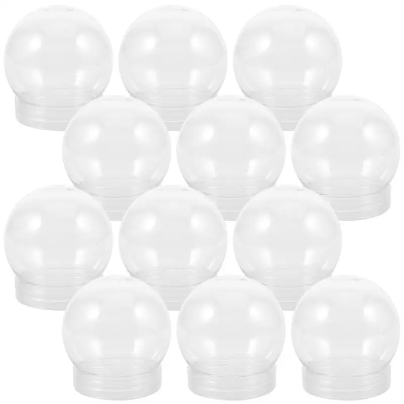 20ks DIY DIY Snow Globe Water Globes Candy Box Skrutka z čiapok Prázdne snehová guľa Výroby rekvizity remeselníkov