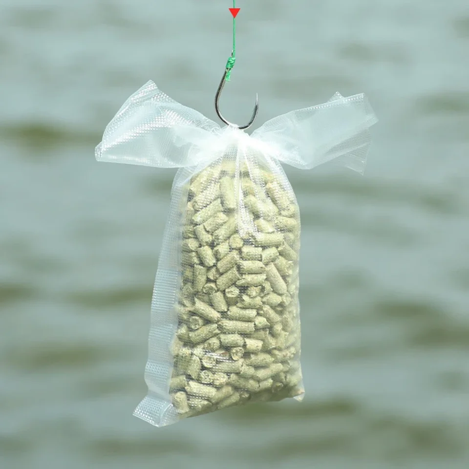 20ks hniezdne vo vode rozpustné tašky škrob PVA rozpustné hniezdne tašky Rybárske návnady Balenie vrecká Lure vrecko na úložné návnady Pesca