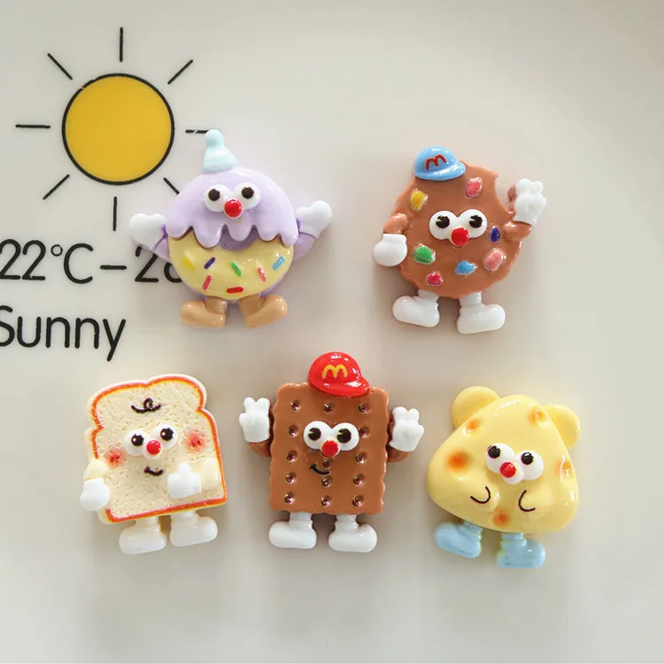 20ks karikatúry M Candy Beans Biscuit Flatback Resin Cabochon Scrapbooking for Telefón dekorácia remeslá remeslá DIY Dollouse Accessories