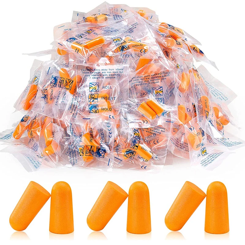 20ks mäkká oranžová penová uši