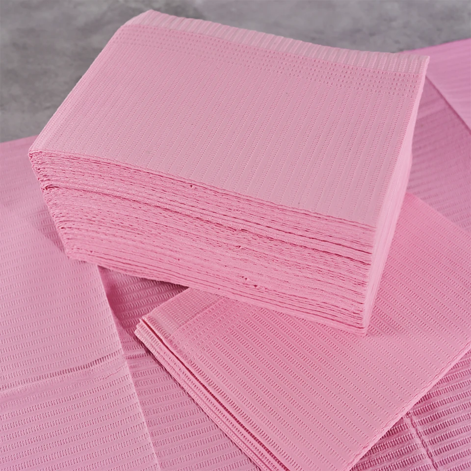 20ks na jednorazový stôl na nechty na nechty Čierne/biely/ružový vodotesný papierový papier Čisté vankúšiky