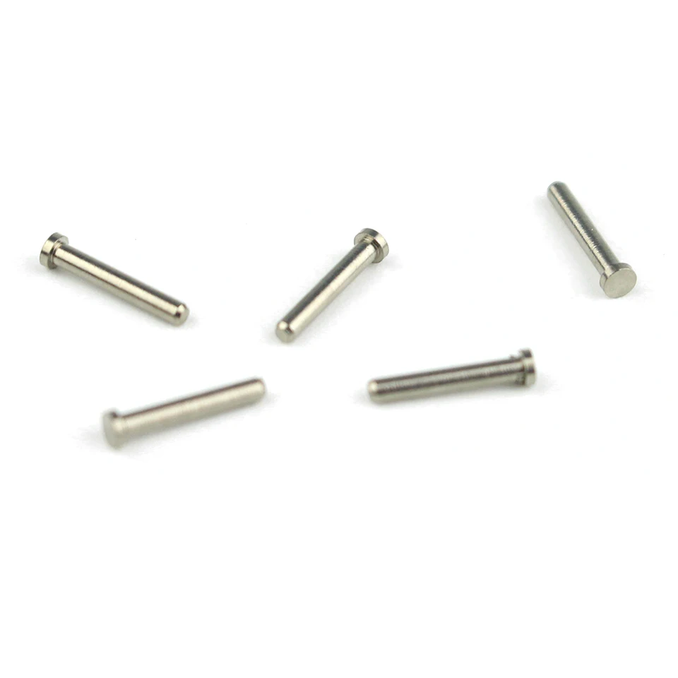 20ks okuliare okuliare Závesné skrutkovanie Nivet kovový kov s jedným kolíkom s priemerom 6 mm priemer 1,18 mm okulia