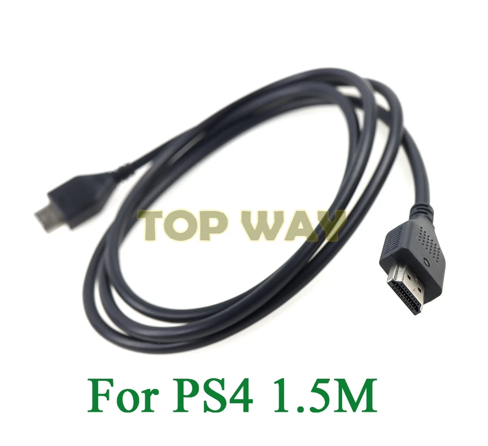 20ks Originál pre PlayStation 4 1,5 m HDMI kompatibilné káblové káble Strieborné vysielané pre HDTV Splitter HD pre radiče PS4
