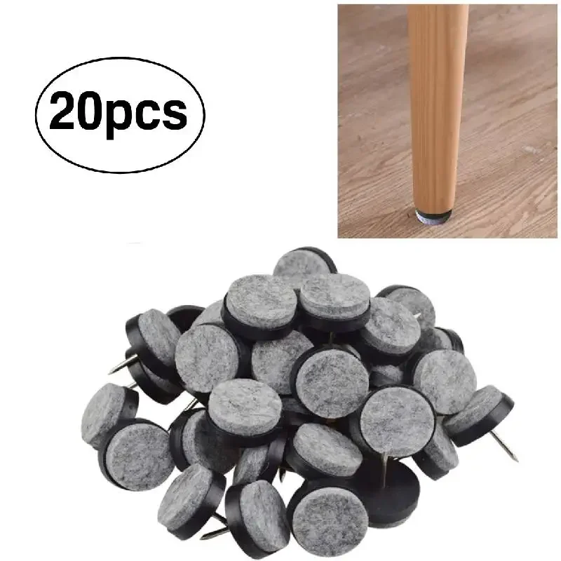 20ks posuvné kĺzanie podložka okrúhly klincový nábytok Felt Patš