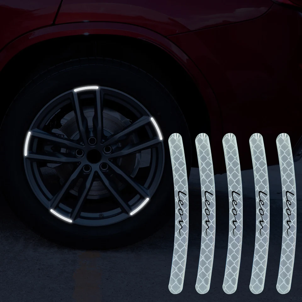 20ks reflexné nálepky automobilov kolesá