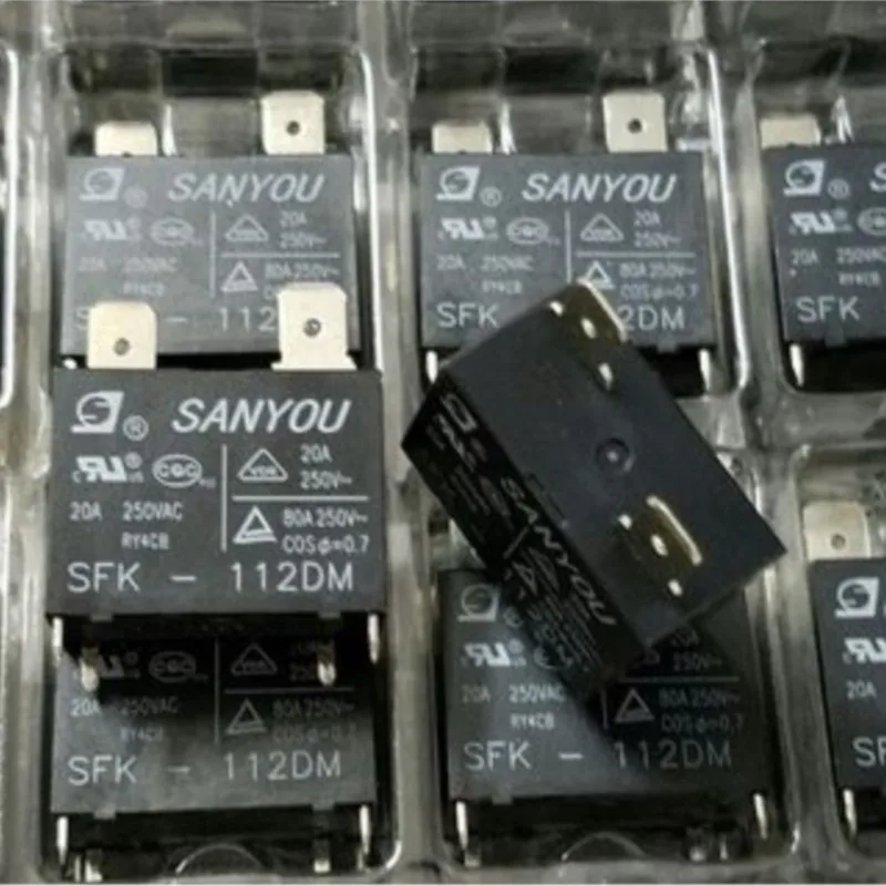 20ks/relé relé SFK-112DM 12V 20A 250VAC pre klimatizáciu DC Mini Power Relay