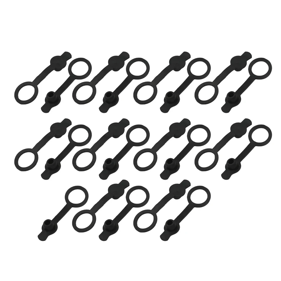 20ks Sada nepremokavých jednosmerných svedkových čiapok s prachovým krytom 5,5 mm x 2,5 mm konektory napájacieho konektora