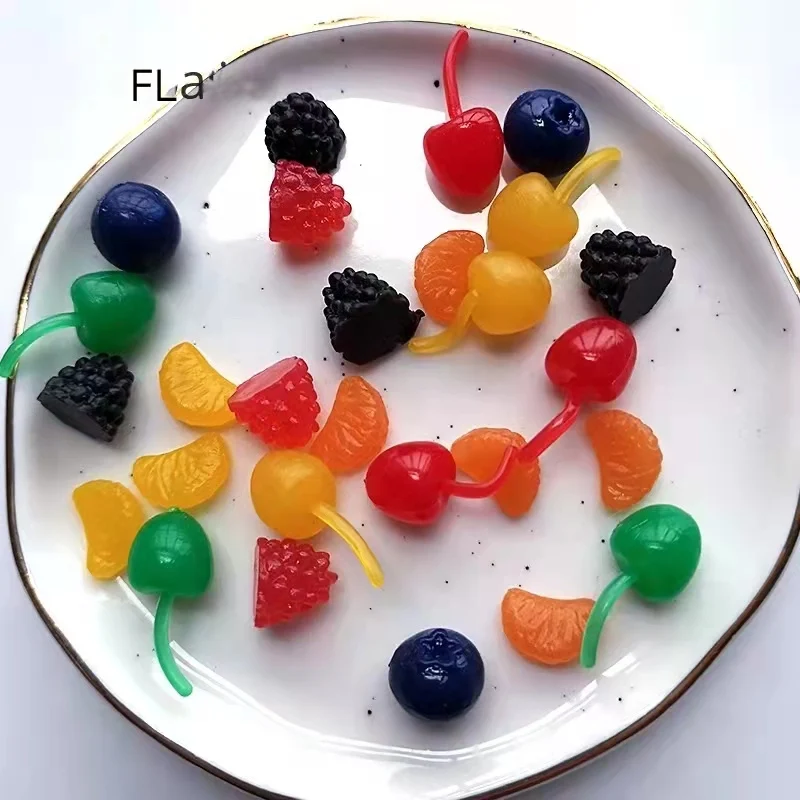 20ks/taška Mini simulácia ovocných kúziel Dollouse Home Decoration Hračky pre bábiky Miniatúry Dinette detské hračky kuchynské ovocie hračky