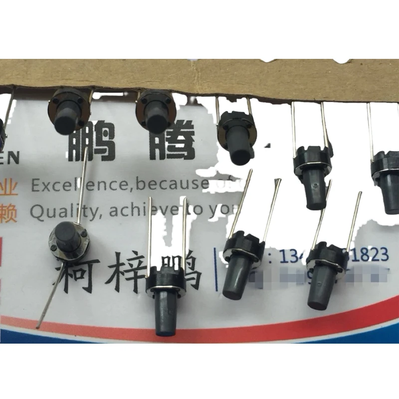 20ks/veľa importované Japonské Alpy taktilné prepínače 6*6*9,5 Inline 2 kolíky Round Hlava Keypad Micro Actuator Long Life SKONAN008A