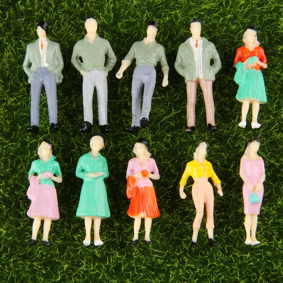 20ks/šarža 1:50 mierka ABS Plastové národy Model Multicolor Miniatúrne figúrky Architektonické modely Human Scale Dekorácie modelu